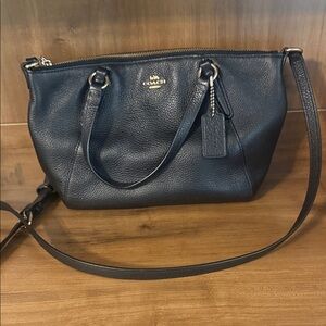 Coach Black Leather Shoulder Bag